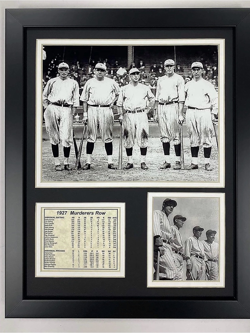 New York Yankees 1927 Murderers Row Lineup Collectible | Framed Photo Collage